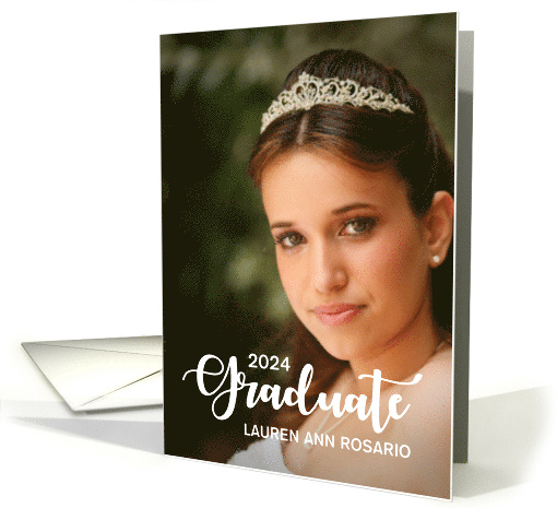 2024 Customizable Name Graduate Photo Announcement with... (1572582)