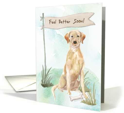 Yellow Lab Feel Better After Surgery card (1573686)