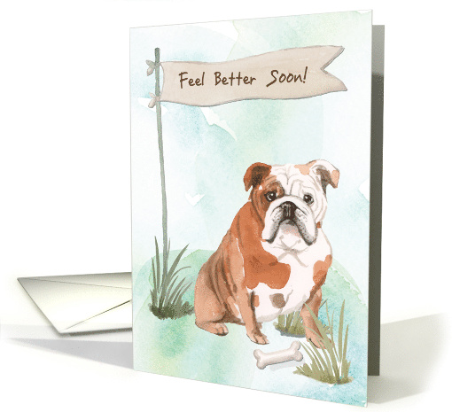 English Bulldog Feel Better After Surgery to Dog card (1574016)