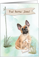French Bulldog Feel Better After Surgery with Dog card