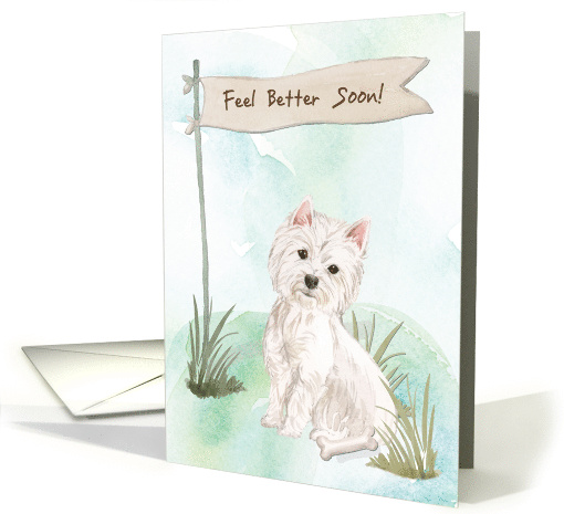 Westie Feel Better After Surgery with Dog card (1574844)