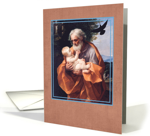 St Joseph Feast Day with Infant Jesus card (1594132)