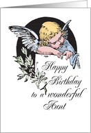 Birthday to Aunt with Vintage Religious Angel card