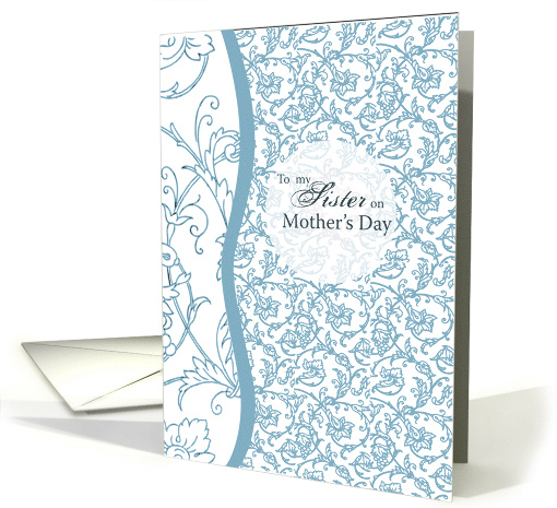 Sister on Mother's Day Congratulations with Flowers card (171035)