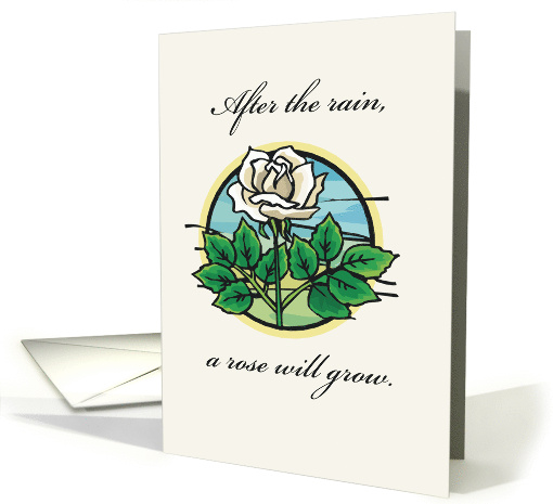 Encouragement and Support with White Rose card (171067)