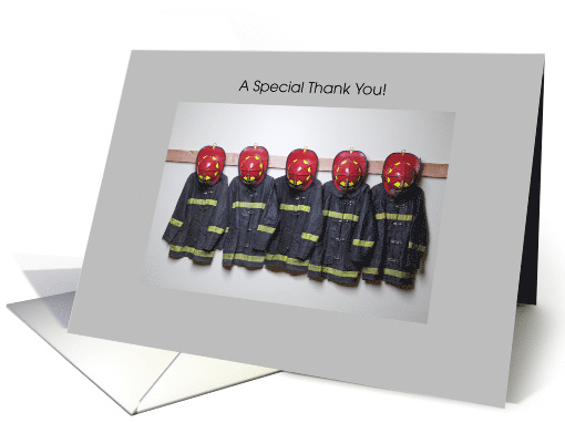 Thank You Firefighters in Department card (1739314)