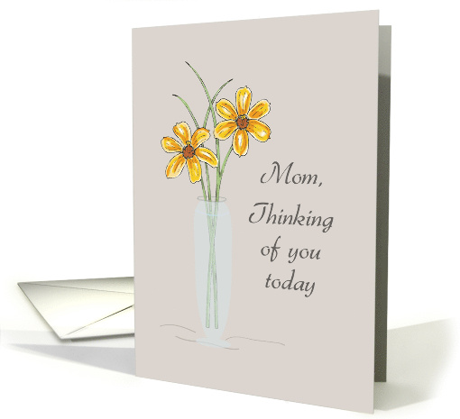 Thinking of You for Mother with Flowers card (175168)
