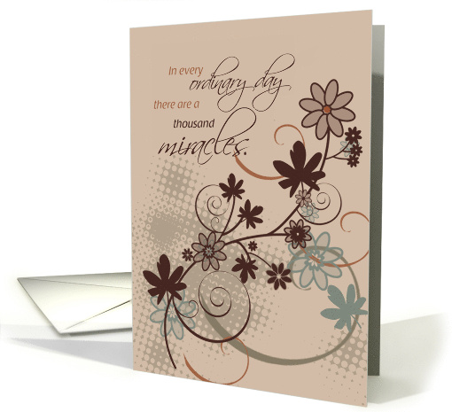 12 Step Recovery Support Encouragement with Flowers card (185703)