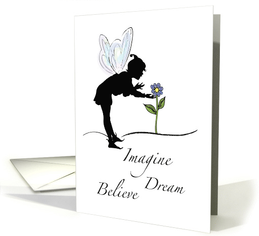 12 Step Recovery Encouragement with Fairy and Flower card (185709)