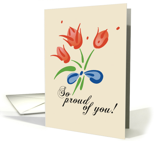 Congratulations for your Performance with Red Bouquet card (187874)