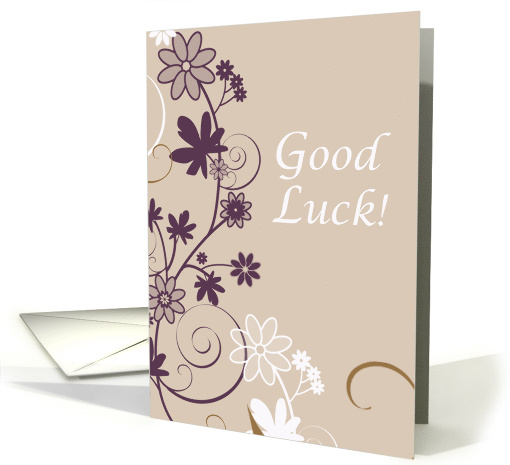Good Luck with the Test Flowers card (188605)
