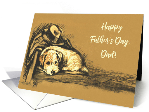 To Dad from Dog on Fathers Day card (188615)
