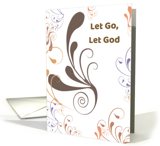 12 Step Recovery Encouragement Support With Swirls card (193829)