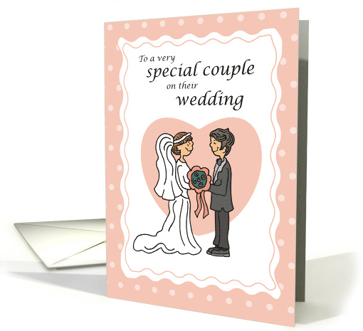 Congratulations to Couple Wedding Illustration card (205496)