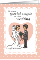 Congratulations to Couple Wedding Illustration card