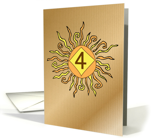 Narcotics 4th Recovery Anniversary with Sun card (205766)