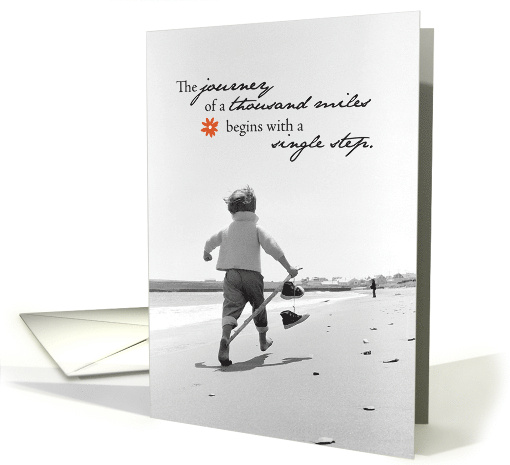 12 Step Addiction Recovery Little Boy walking on Beach... (218107)