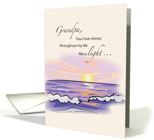 Happy Grandparents Day for Grandfather with Beach and... (233998)