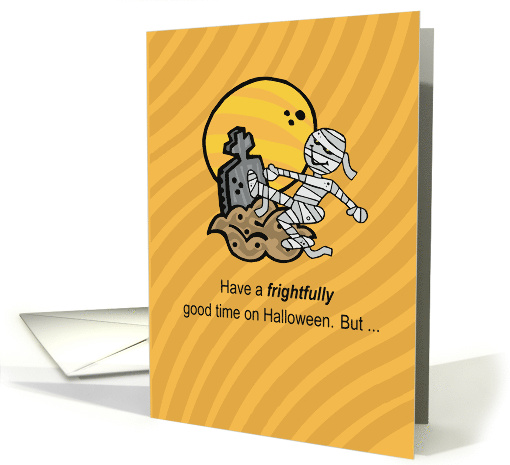 Funny Halloween with Frightful Mummyn card (234232)