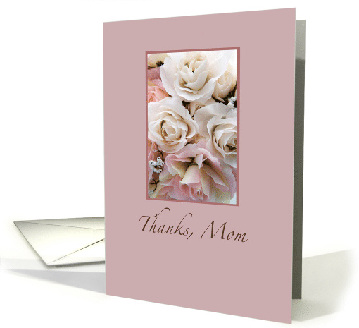 Thank You for Mother of the Bride with Wedding Roses card (250107)