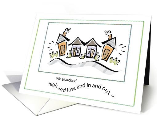 Thank You to Realtor for Selling our House with Colorful Houses card