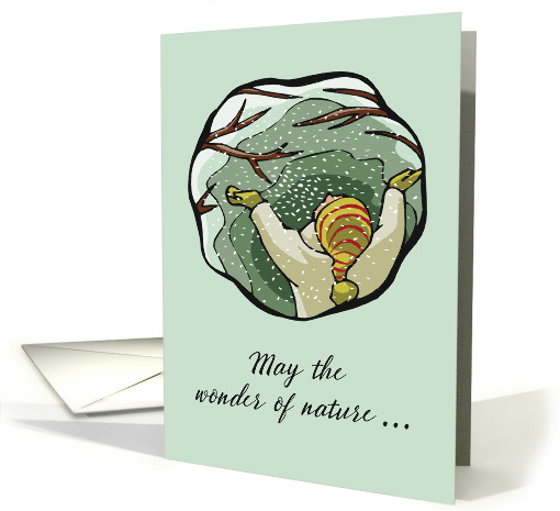 Beauty of Nature in Snow Christmas Holiday Wishes card (255462)