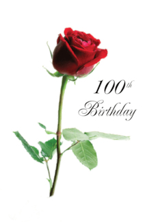 100th Birthday Red...