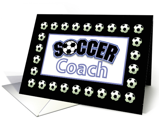 Blank Note for Soccer Coach Balls Customize card (315082)