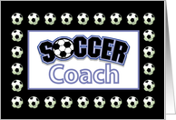 Blank Note for Soccer Coach Balls Customize card