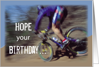 Sports Birthday Mountain Bike card