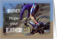 Brother Birthday with Mountain Bike Sports card