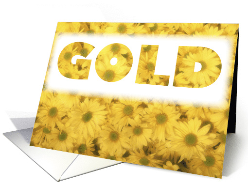 Girl Scout Gold Award Congratulations with Daisy Flowers card (337408)