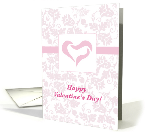 Friend Happy Valentines Day Soft Pink Paisley card (349489)