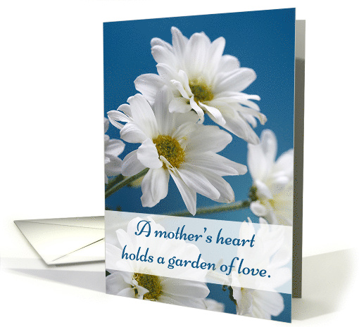 Mother's Day Garden of Love Pretty Daisies on Blue Sky card (352808)