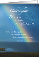 Goddaughter Confirmation Congratulations with Rainbow and Dove card