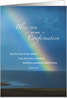 Confirmation with Rainbow and Dove card