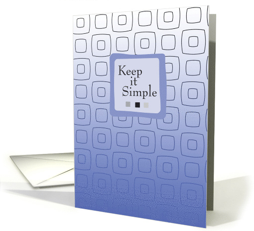 Keep it Simple Recovery Encouragement 12 Step Addiction card (371273)