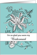 Bridesmaid Thank You...