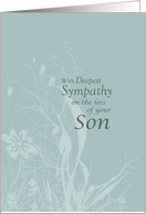 Sympathy loss of Son...