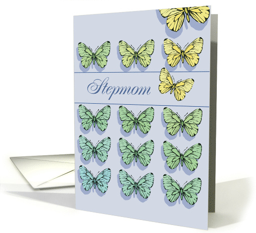 Stepmom on Mothers Day with Rows of Butterflies card (391200)