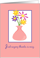 Admin Pro Day Thanks with Appreciation Flowers card