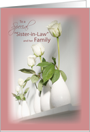 Sister in Law Wedding Invitation Excited to Join Family with Roses card