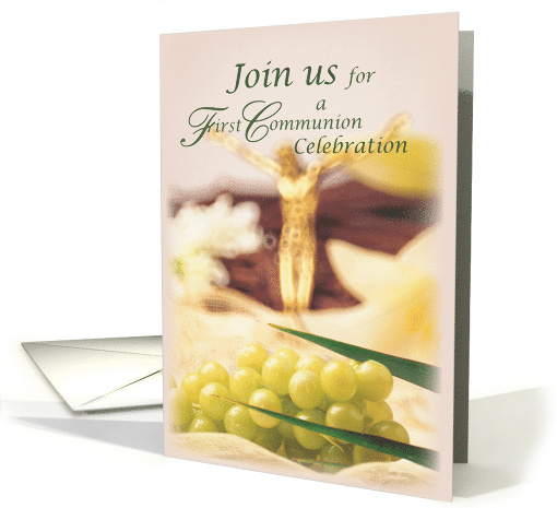 Invitation to First Communion Celebration with Golden... (406757)