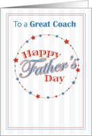 Coach Fathers Day Baseball card