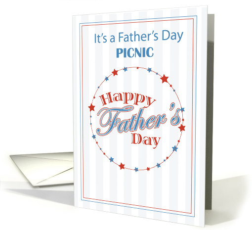 Picnic Invitation Fathers Day Baseball card (407084)