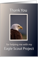 Eagle Scout Project Thank You with Eagle card