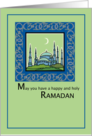 Ramadan Happy and Holy Islam Religious card