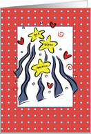 Deployed Miss You Military Serviceman Servicewoman Stars Hearts card