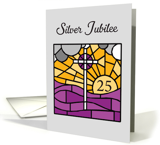 Silver Jubilee Religious Life Anniversary with Cross on... (457781)