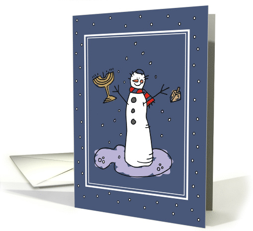 Hanukkah Snowman card (515487)